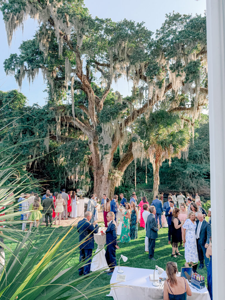 bride and groom at legare waring house in charleston